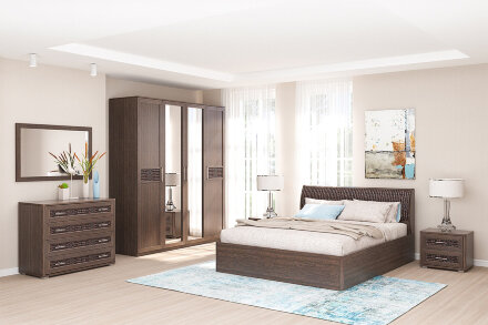 Комод 4 ящика КЭТ-4, венге 