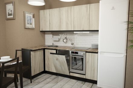 Кухонный гарнитур Равенна прайм, 110х200 см 