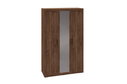 Шкаф 3 двери с зеркалом СШ-23 София, Дуб Крафт Табачный 