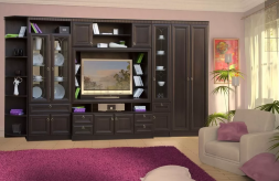 Модульная гостиная Инна, Денвер темный (Комплектация 1)