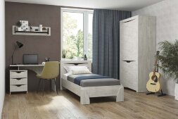 Модульная детская Лючия, Бетон пайн