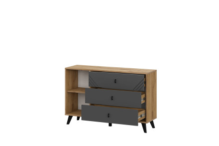 Комод со створкой, 3 ящика Байкал  